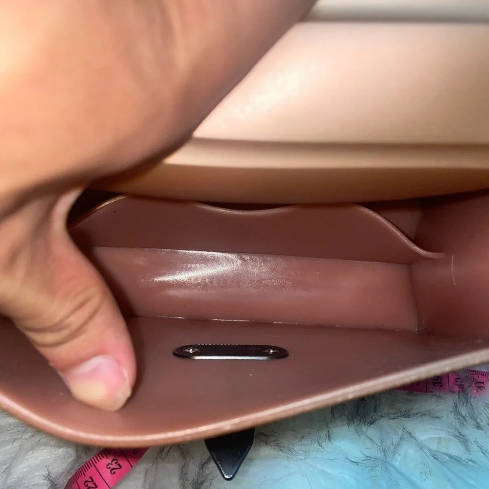 Rose gold studded jelly purse spiked bag top handle crossbody bag rockstud bag - Picture 7 of 12